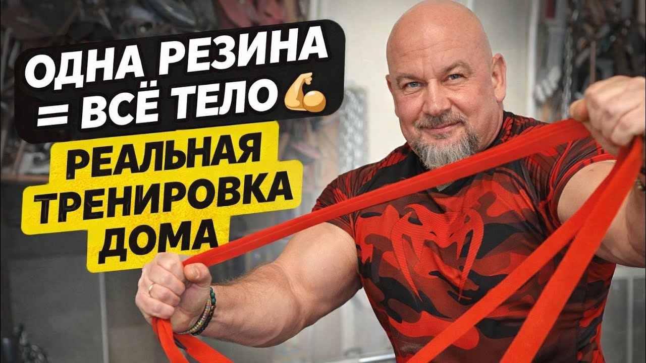 Всё тело с резиной: максимум результата без другого инвентаря от мастера спорта РФ по тяжёлой атл🏋️💪
