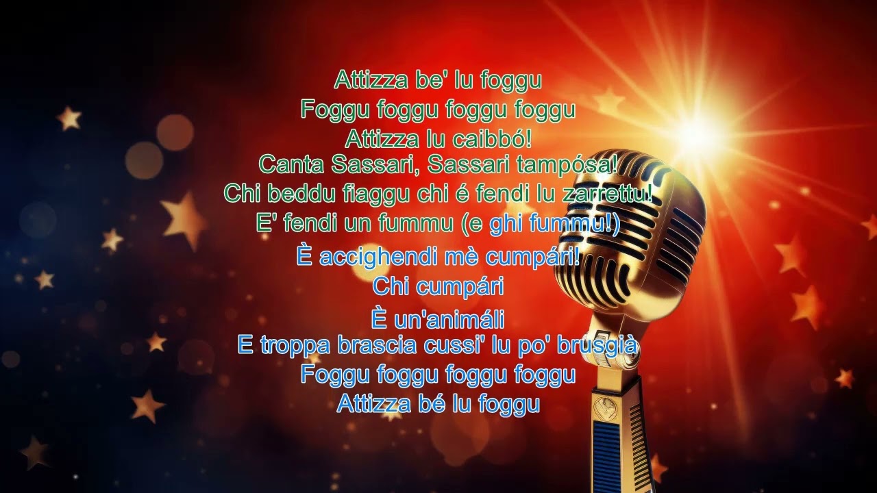 Giovannino Giordo Lu Zarrettu (Foggu foggu) Karaoke