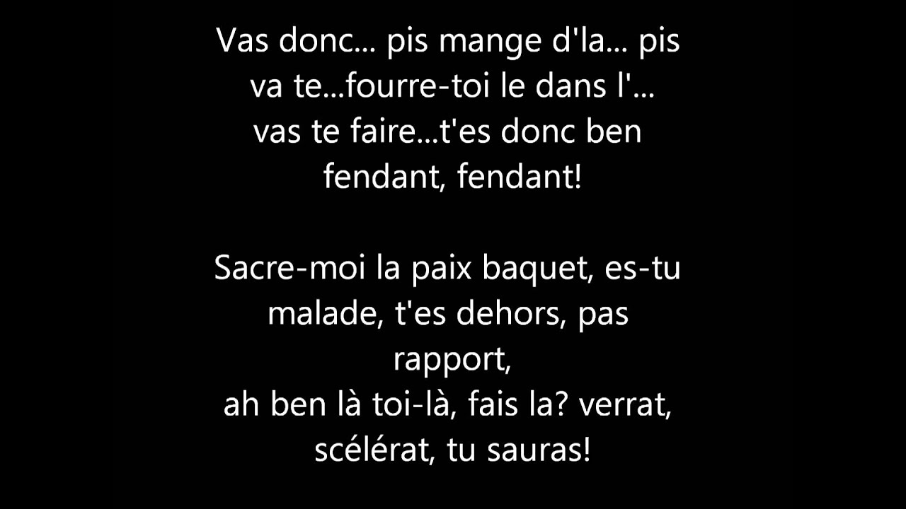 François Perusse vive l'amour (Quebéquoise) + lyrics