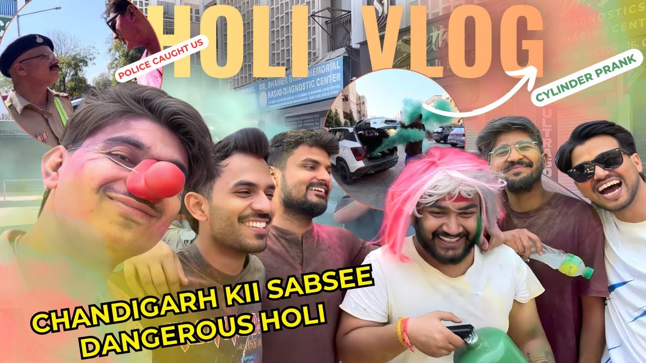 2026 kii Sabse DEADLY HOLI CELEBRATION 🤯😂 POLICE kae saath hee khel leee 😂🔥