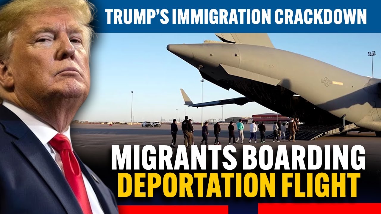 US Defense Dept. footage shows migrants boarding deportation flight | Texas |USA |Trump |America