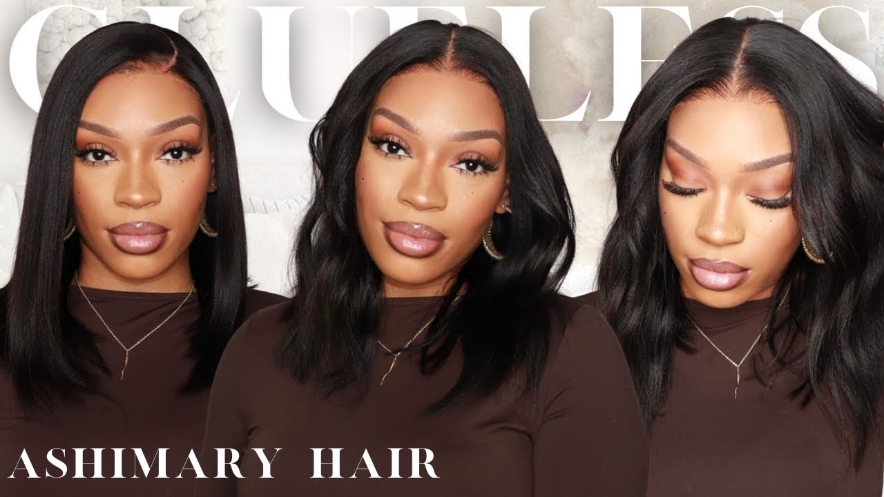 Now This is A GLUE LESS WIG! $159 Yaki Straight HD LACE WIG 🔥 Ashimary Hair