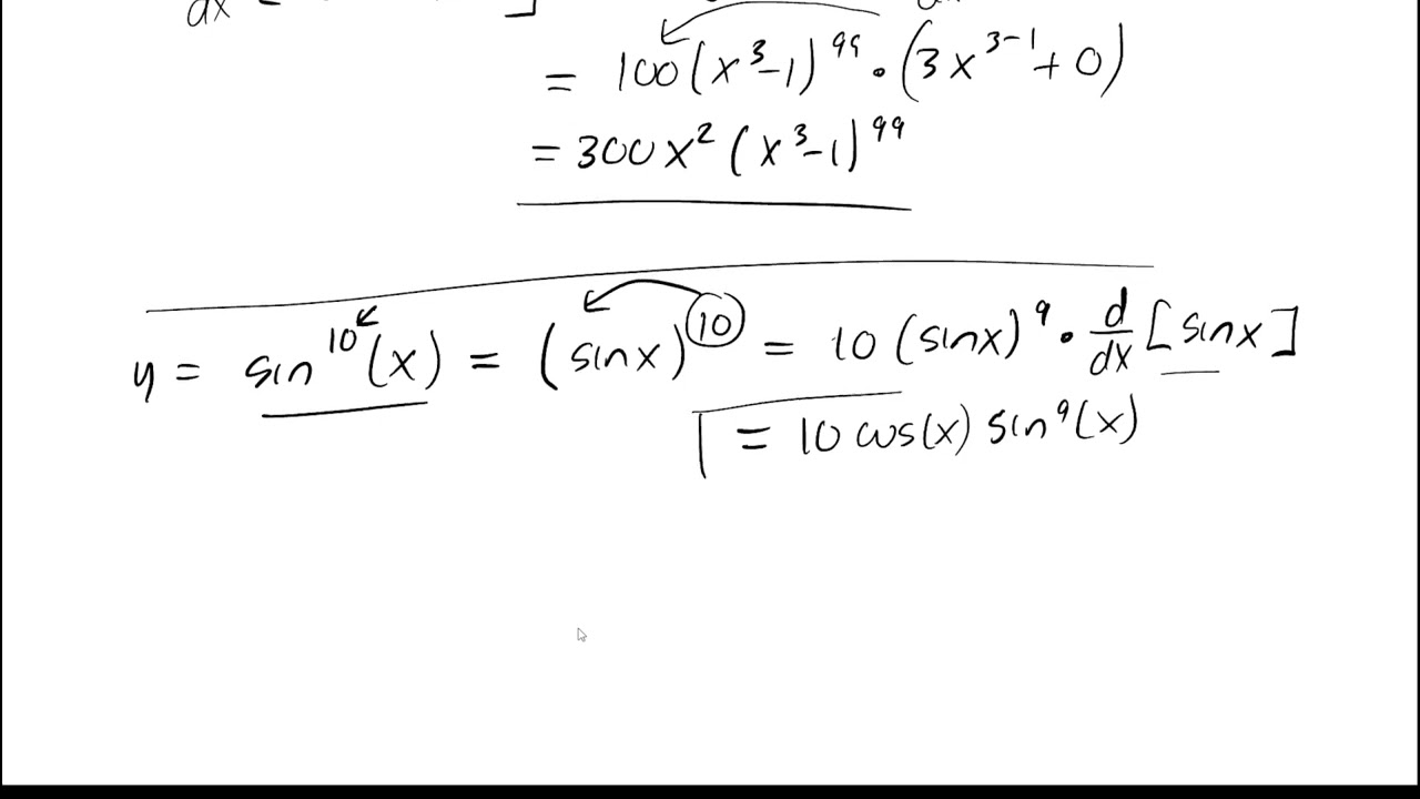 Calculus 1 : 3.6 Chain Rule Basics