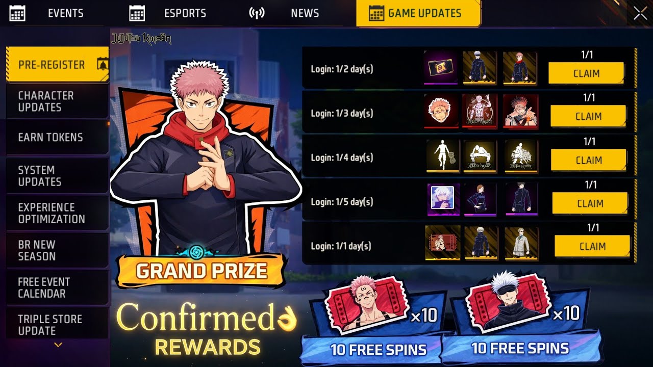 JUJUTSU KAISEN EVENT CONFIRM REWARDS🔥 -