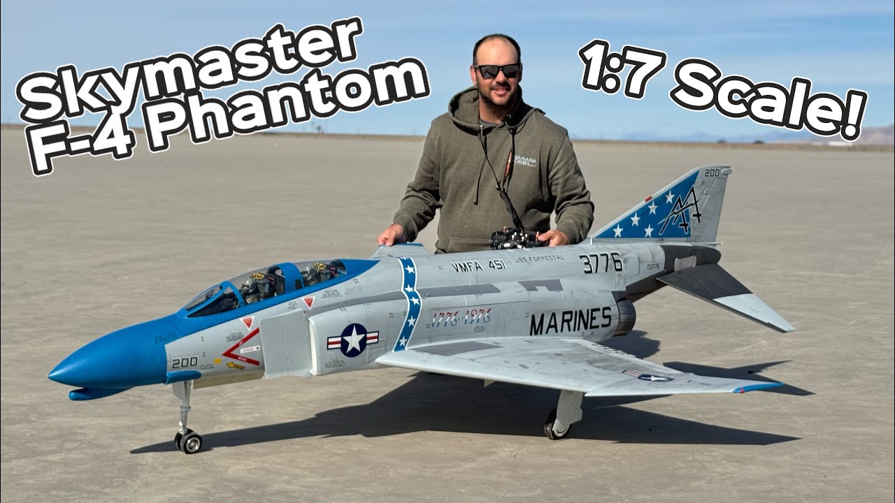 Steve’s Maiden Flight of Our New 1:7 Scale Skymaster F-4 Phantom!