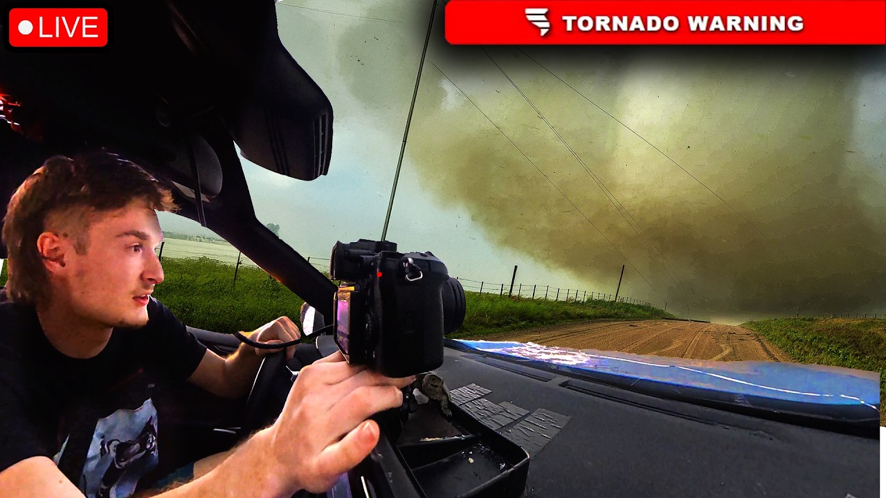 🔴LIVE Storm Chasing Marathon Day 5 | Northern Plains Severe Weather Outbreak | Derecho Possible