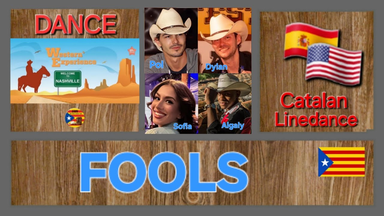 FOOLS ❤️ Linedance Catalan Style with Pol F. Ryan & Dylan DeClue /Western Experience #dance #event 