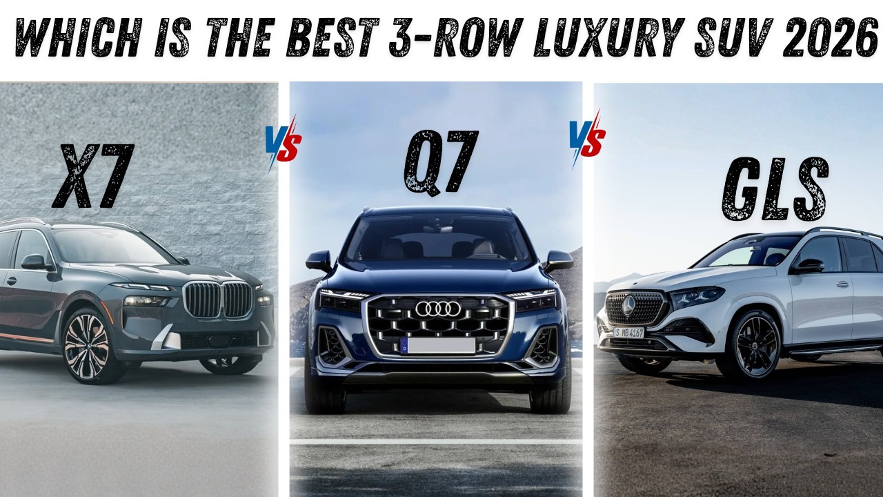 Битва роскошных внедорожников 2026 года: Mercedes GLS против BMW X7 против Audi Q7