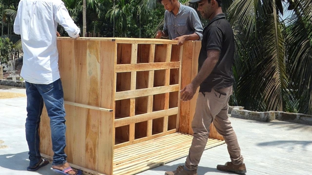 How to easily build a 24 room pigeon loft | Four sheds pigeon house