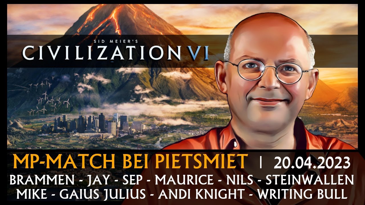 CIVILIZATION VI: Writing Bull bei PietSmiet | 21.04.2023 [Deutsch]