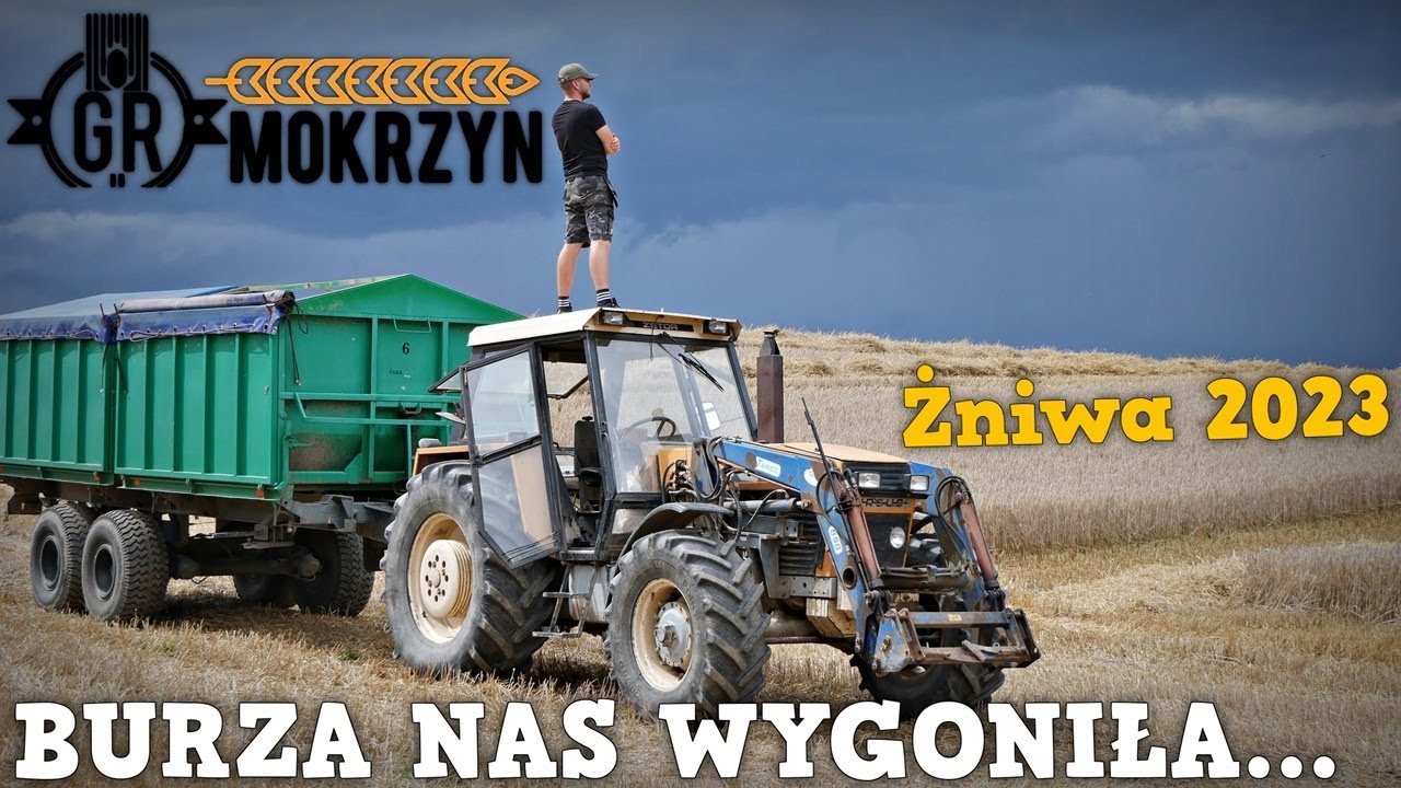 BURZA WYGONIŁA NAS Z POLA... 😭 Kosimy pszenżyto do suszenia ✔ Nowe Patenty w Kombajnach ✔ GR Mokrzyn