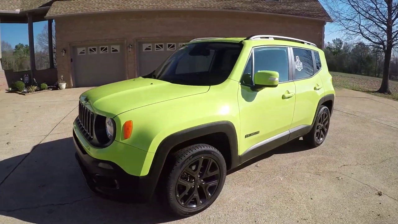 West TN 2017 Jeep Renegade Altitude 4X4 Hyper Green used for sale price see www sunsetmotors com