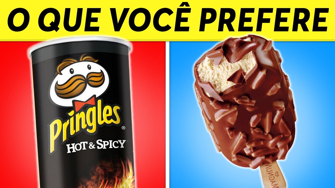 O Que Você Prefere...? QUENTE vs FRIO | Edição COMIDA 🔥❄️