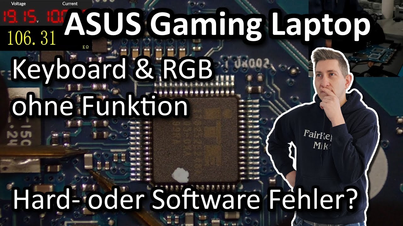 So repariert man einen ASUS Laptop mit defektem Keyboard & RGB Beleuchtung ohne Ersatzteile!