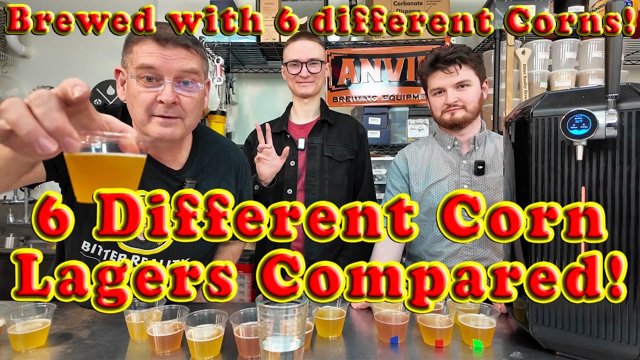 6 Different Corn Lagers Brewed Side-by-Side! Which Corn Made the Best Beer? - Tasting and Review