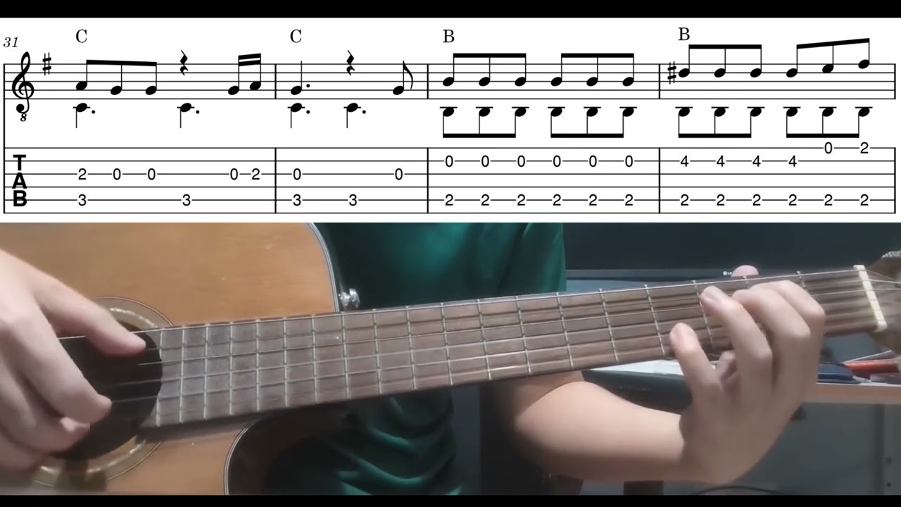 Lose Control (Teddy Swims) - Easy Fingerstyle Guitar Playthrough Tutorial Lesson With Tabs