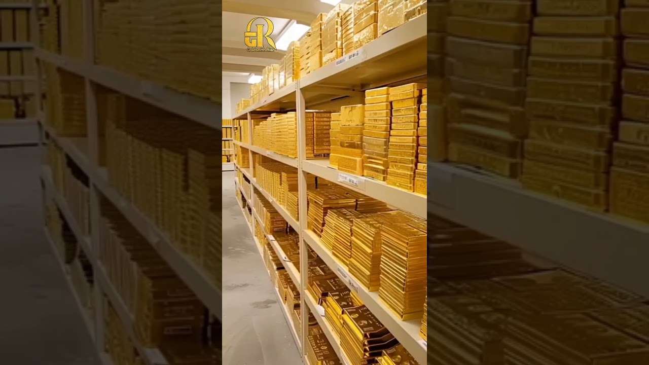 Stock Gold Bar In Dubai. #goldjewellery #stockmarket