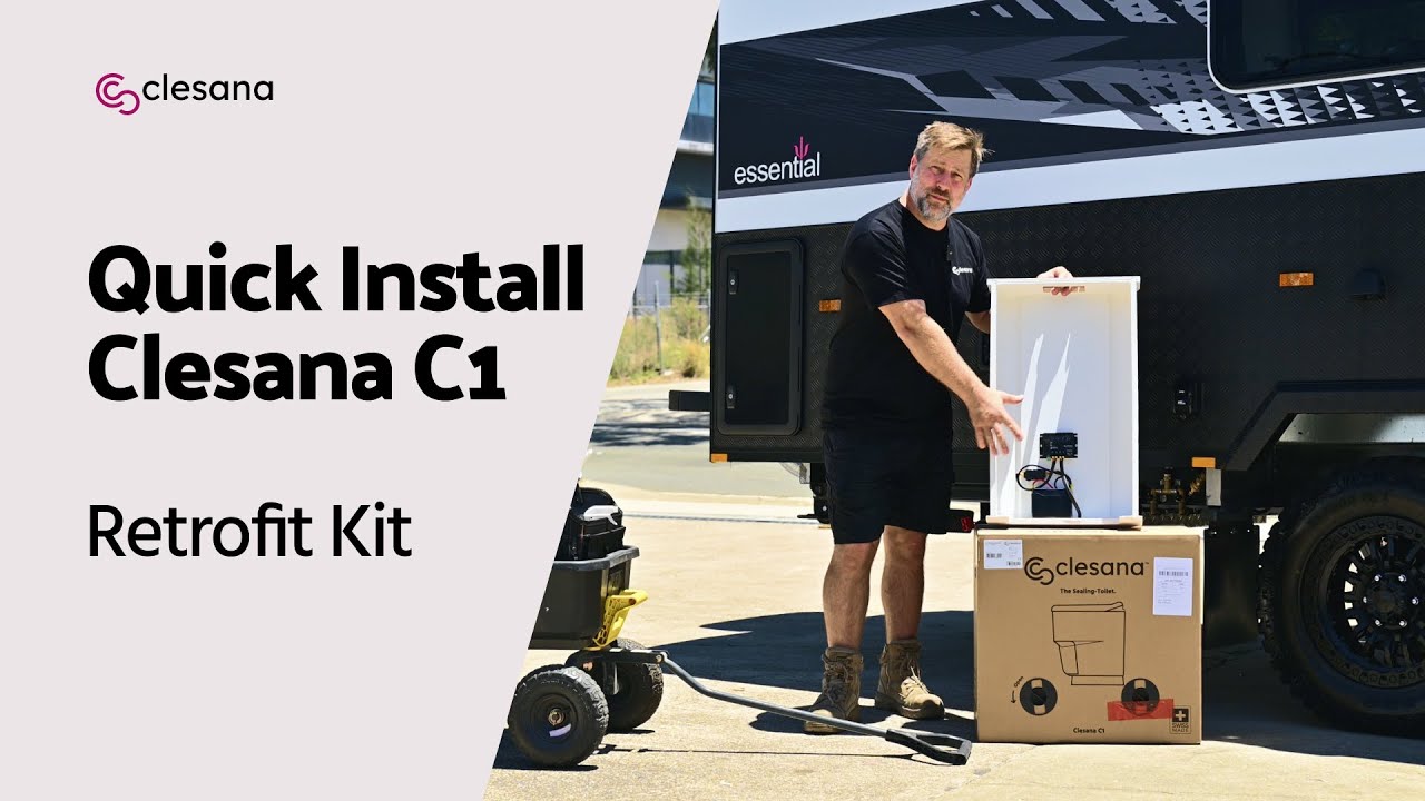 Clesana C1 Toilet install using the Retrofit Kit | CARAVAN TOILET UPGRADE 🚽