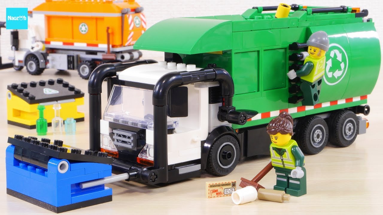 レゴ シティ リサイクル回収トラック 60495／ LEGO City Recycling Truck Speed build & Review