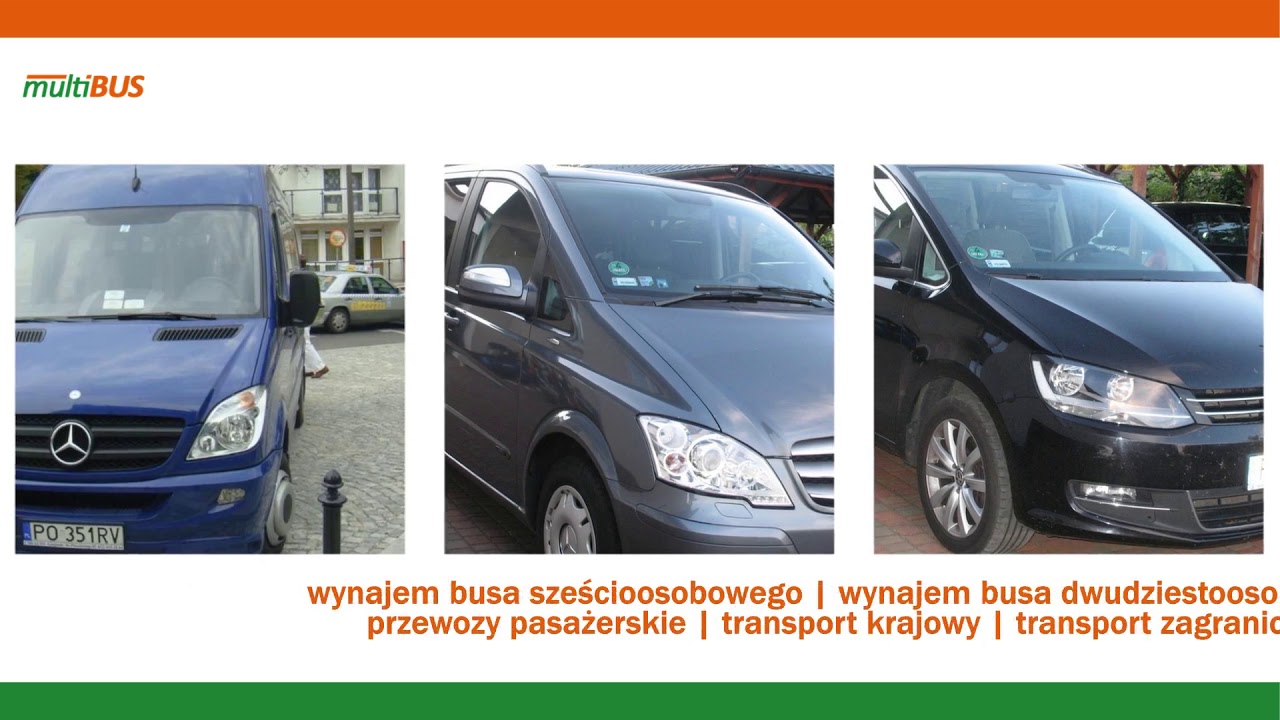 Przew&oacute;z os&oacute;b wynajem bus&oacute;w Wysogotowo Multibus
