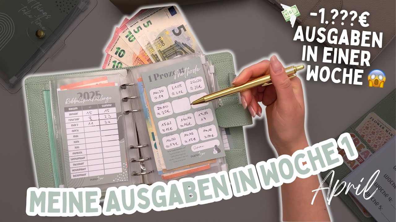 1.???&euro; Ausgaben in einer Woche😱💸 | Meine Ausgaben April 💸 | Budgetieren mit der Umschlagmethode💰