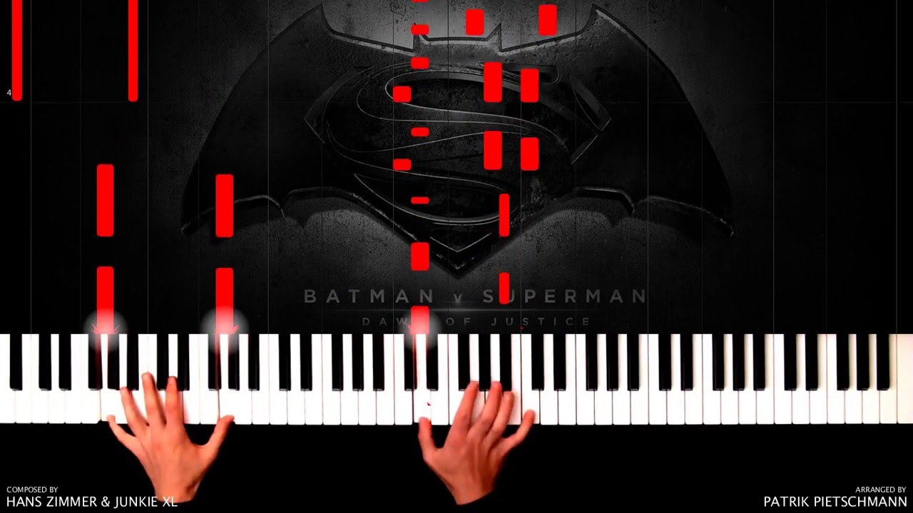 Hans Zimmer & Junkie XL - Batman v Superman - Beautiful Lie (Piano Version) + Sheet Music