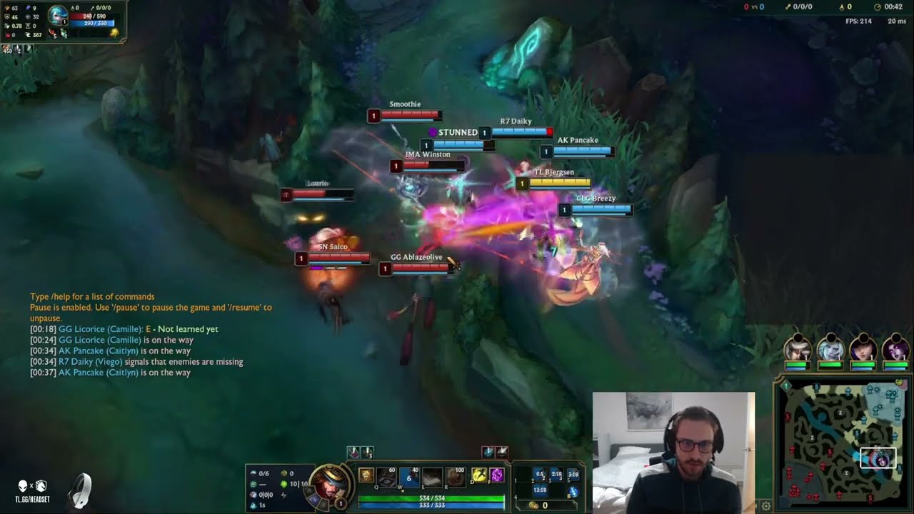 TL Bjergsen - Champions Queue Early Teamfight at Level 1