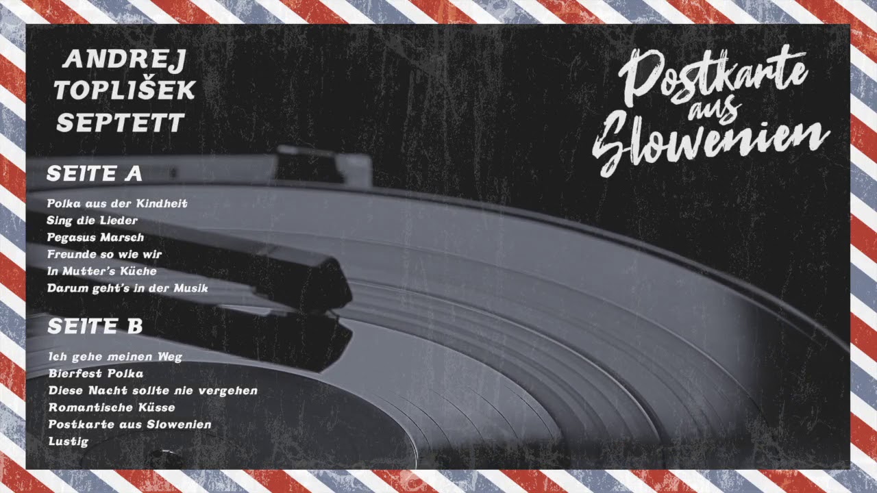 ANDREJ TOPLIŠEK SEPTETT - LP Postkarte aus Slowenien NEU 2019!