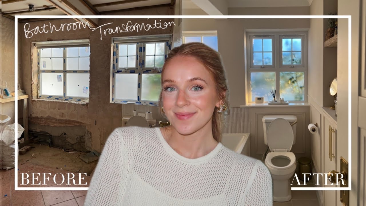 BATHROOM TRANSFORMATION - FROM START TO FINISH | House Renovation of a 70’s Dormer Bungalow