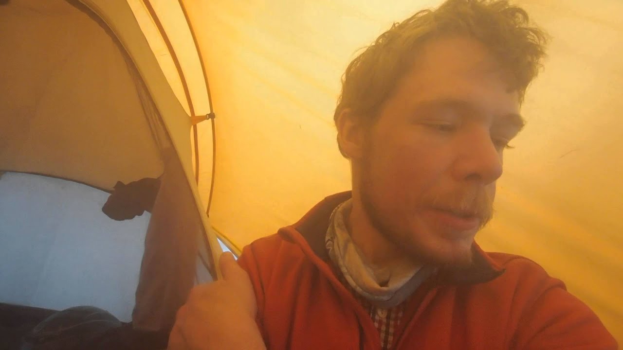 Drying out a wet tent