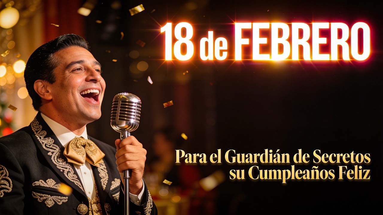 Para el guardián de secretos de este 18 de febrero: ¡Su Cumpleaños Feliz con mariachi más leal! 🤫