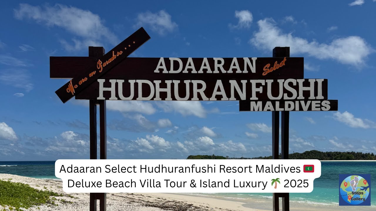 Adaaran Select Hudhuranfushi Resort Maldives 🇲🇻 Deluxe Beach Villa Tour & Island Luxury 🌴 2025