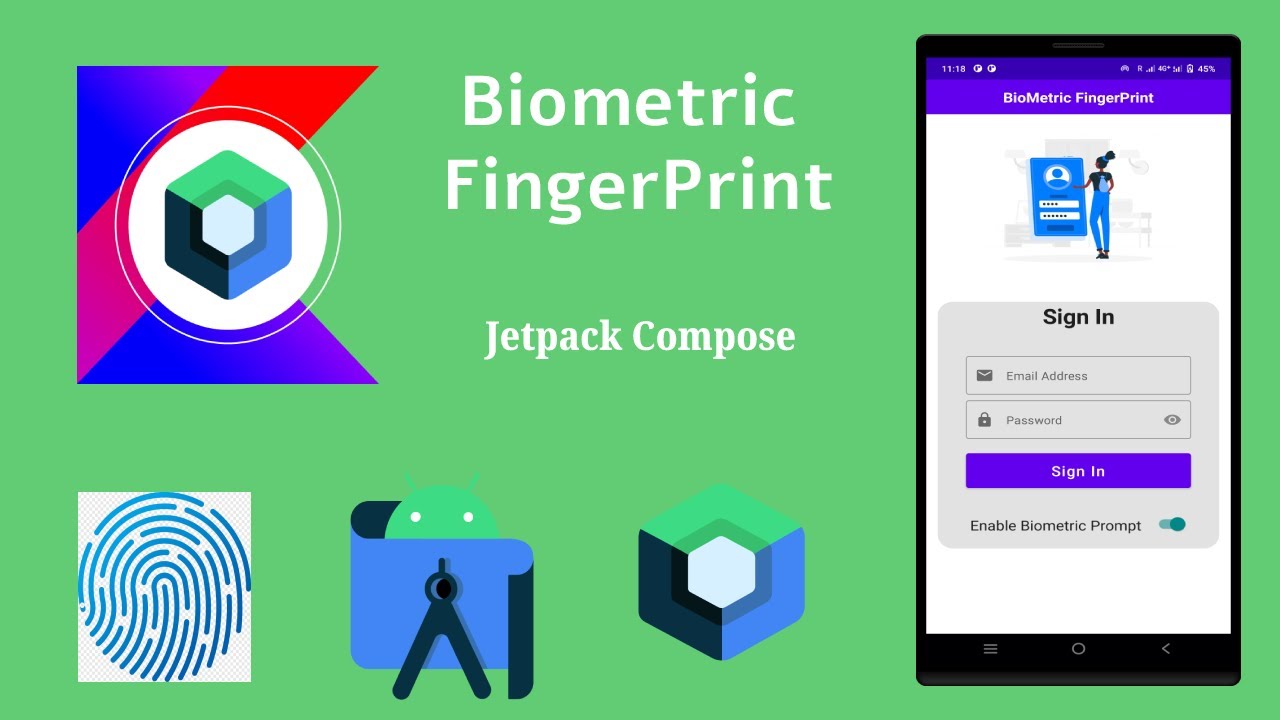 How to use Bio-Metric Finger Print in Jetpack Compose| Android | Make it Easy