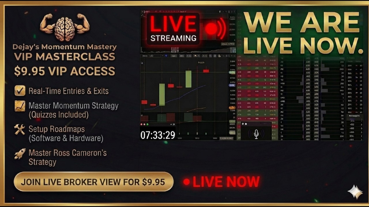 LIVE Day Trading: !  | $512.72 GREEN Momentum Mastery (Webull & DayTradeDash)