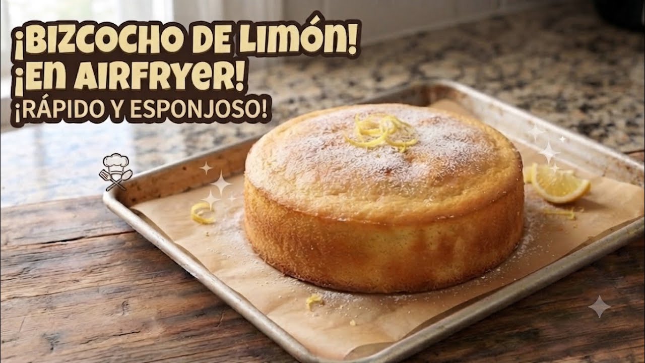 BIZCOCHO DE LIMÓN EN AIRFRYER