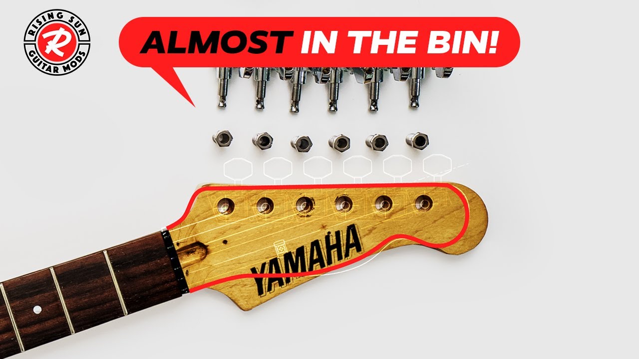 Can I Save this Ugly Guitar Headstock From the Bin? | SUPER TELE