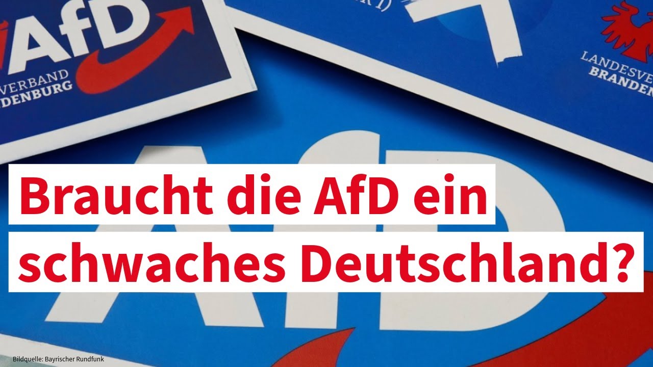 Braucht die AfD ein schwaches Deutschland?