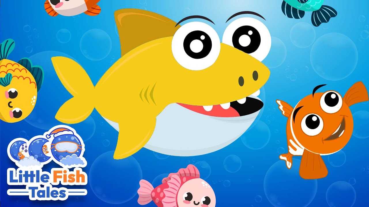 Fish Go Swimming + More Rhymes | Little Fish Tales | #babyshark