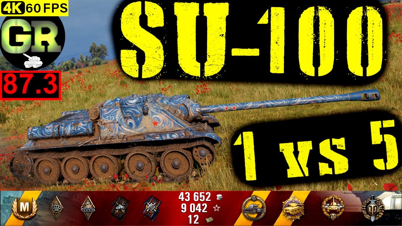 87_World of Tanks SU-100 WoT Replay - 10 Kills 4.1K DMG(Patch 1.5.0)