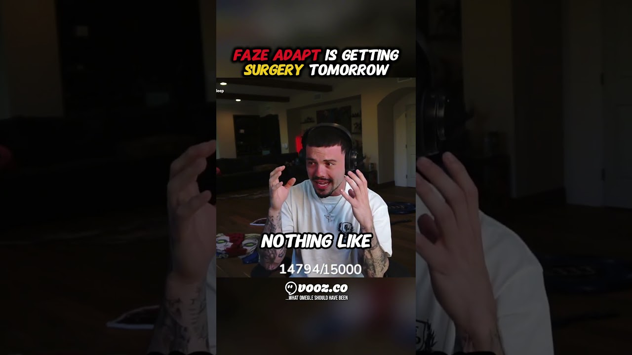 FaZe Adapt is getting surgery tomorrow #fazeadapt #surgery #announcement #fazehouse #fazeclan #faze