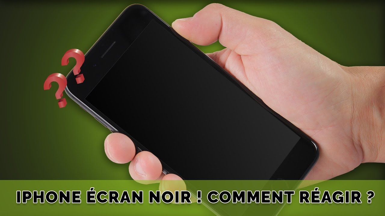 Mon écran iPhone reste noir ! Comment faire ?