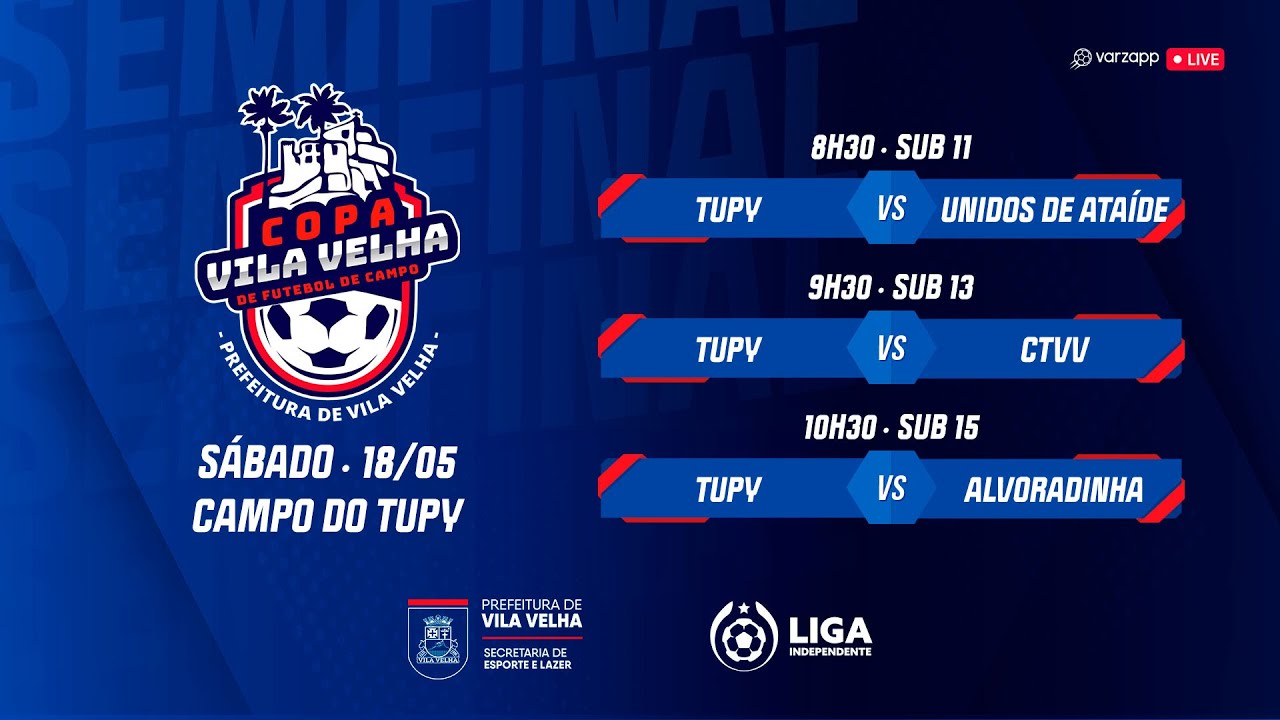 SEMIFINAL COPA VILA VELHA DE FUTEBOL INFANTIL AO VIVO!