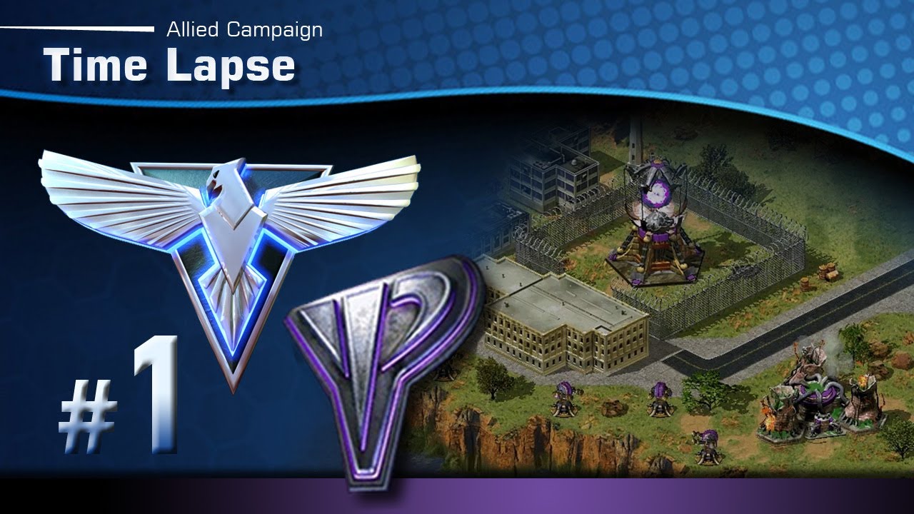 Red Alert 2: [YR] - Allied Mission 1 -Time Lapse [Long-play & Tips]