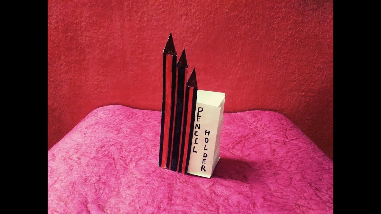 How to make a beautiful pencil holder || thermocole pencil holder || creative dolphin