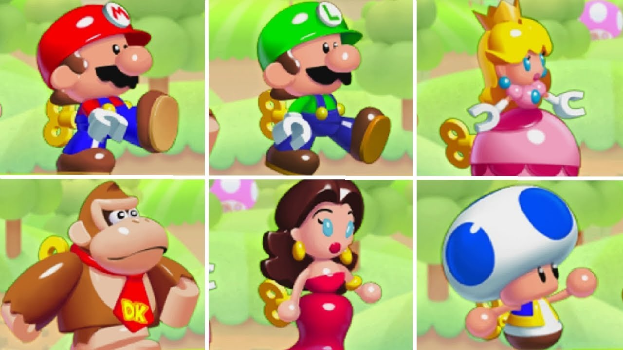 Mario Vs. Donkey Kong: Tipping Stars - All Characters