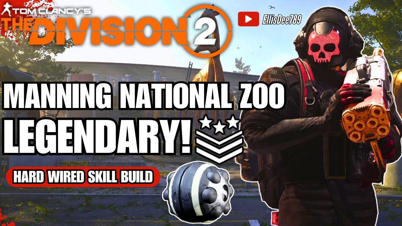 Manning National Zoo LEGENDARY | Infinite Cluster Seeker Mine Skill Build - The Division 2