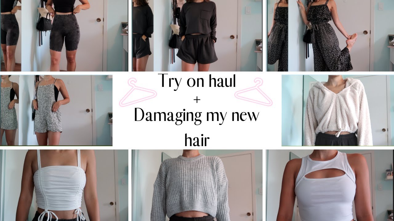 quarantine try on haul/ruining my new hair + friends│vlog 16