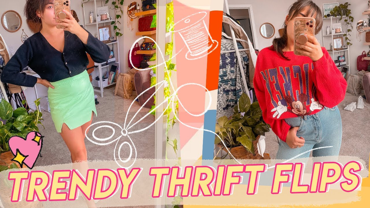 TREND INSPIRED THRIFT FLIPS // denim, mini skirts, + more! ♡