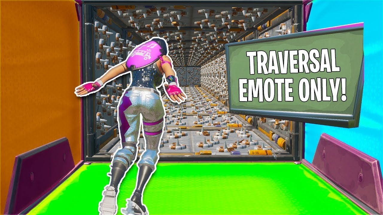 You have to EMOTE to beat this Deathrun... *FUN* (Fortnite Creative)