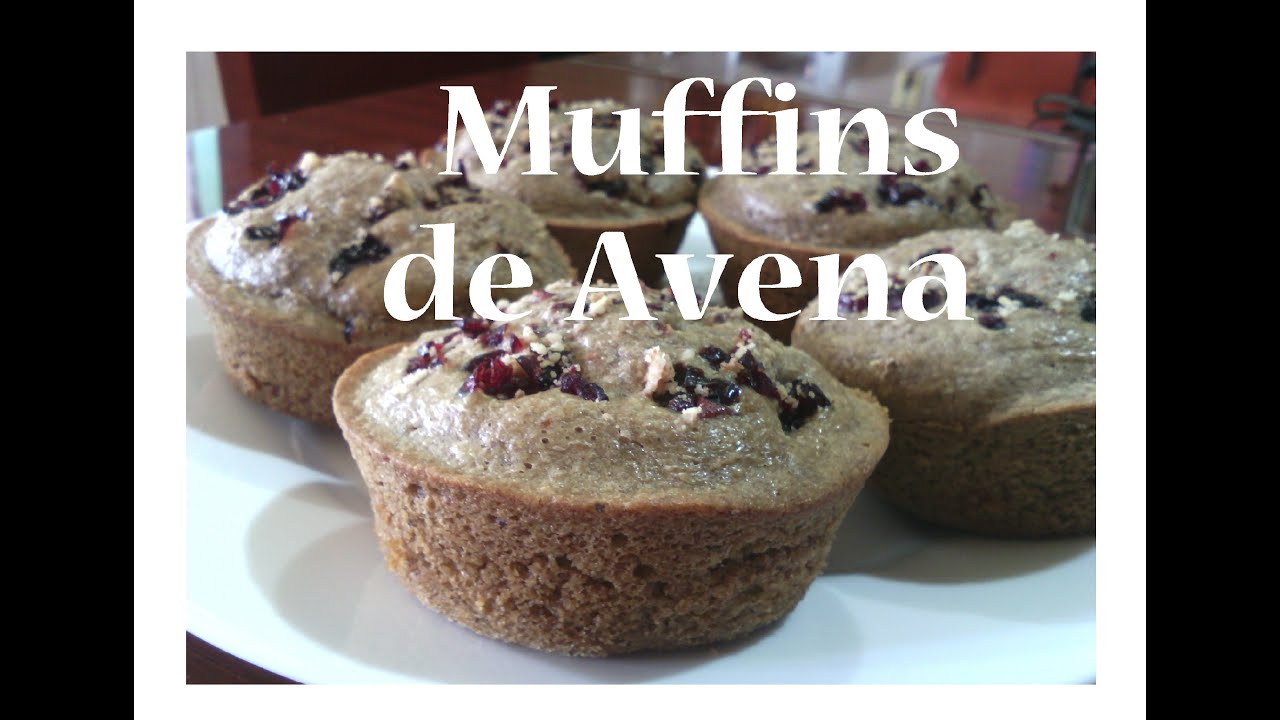 Muffins de avena deliciosos y f&aacute;ciles 🍮🍰🍪🍴